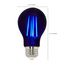 6.5 Watt - LED A19 - Black Light Bulb - Medium Base - 120 Volt (8 Pack)