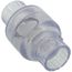 1" PVC Socket Utility Swing Check Valve (Clear)