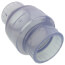 3" PVC Socket Utility Spring Check Valve (Clear)
