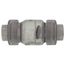 1" Threaded Clear PVC Utility Swing Check Valve
