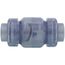 1-1/4" PVC Threaded Utility Swing Check Valve (Clear)