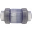 4" PVC Socket Utility Spring Check Valve (Clear)