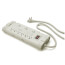 Office Grade Surge Strip w/ ABS Plastic Enclosure, 9 NEMA 5-15R Outlets - Beige, 15A, 120V (15' Cord)