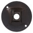 4-1/8" Dia. 1/2" Hub, 1 Hole Round Lamp Holder Cover (Bronze)