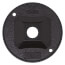 4-1/8" Dia. 1/2" Hub, 1 Hole Round Lamp Holder Cover (Bronze)