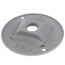 4-1/8" Dia. 1/2" Hub, 1 Hole Round Lamp Holder Cover (Silver)