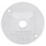 4-1/8" Dia. 1/2" Hub, 1 Hole Round Lamp Holder Cover (White)