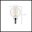3 Watt G16.5 LED Bulb - Clear - Candelabra base - 90 CRI - 4000K - 120 Volt (8 Pack)