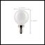 3 Watt G16.5 LED Bulb - White - Candelabra base - 90 CRI - 2700K - 120 Volt (8 Pack)