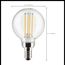 4 Watt G16.5 LED Bulb - Clear - Candelabra base - 90 CRI - 3000K - 120 Volt (6 Pack)
