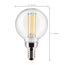 5.5 Watt G16.5 LED Bulb - Clear - Candelabra base - 90 CRI - 2700K - 120 Volt (6 Pack)