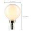 5.5 Watt G16.5 LED Bulb - White - Candelabra base - 90 CRI - 3000K - 120 Volt (6 Pack)