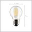 4 Watt G16.5 LED Bulb - Clear - Medium base - 90 CRI - 4000K - 120 Volt (6 Pack)
