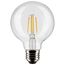 6 Watt G25 LED Bulb - Clear - Medium base - 90 CRI - 3000K - 120 Volt (5 Pack)