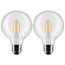 4.5 Watt G25 LED Bulb - Clear - Medium base - 90 CRI - 3000K - 120 Volt (8 Pack)