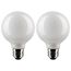 4.5 Watt G25 LED Bulb - White - Medium base - 90 CRI - 2700K - 120 Volt (6 Pack)