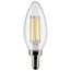 4 Watt B11 LED Bulb - Clear - Candelabra base - 90 CRI - 3500K - 120 Volt (6 Pack)