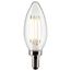 4 Watt B11 LED Bulb - Clear - Candelabra base - 90 CRI - 4000K - 120 Volt (6 Pack)