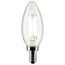 5.5 Watt B11 LED Bulb - Clear - Candelabra base - 90 CRI - 3500K - 120 Volt (5 Pack)