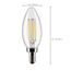 5.5 Watt B11 LED Bulb - Clear - Candelabra base - 90 CRI - 3500K - 120 Volt (5 Pack)