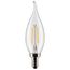 3 Watt CA10 LED Bulb - Clear - Candelabra base - 90 CRI - 2700K - 120 Volt (8 Pack)