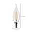 3 Watt CA10 LED Bulb - Clear - Candelabra base - 90 CRI - 2700K - 120 Volt (8 Pack)