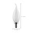 3 Watt CA10 LED Bulb - Frost - Candelabra base - 90 CRI - 2700K - 120 Volt (8 Pack)