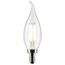 4 Watt CA10 LED Bulb - Clear - Candelabra base - 90 CRI - 2700K - 120 Volt (6 Pack)