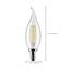 4 Watt CA10 LED Bulb - Clear - Candelabra base - 90 CRI - 4000K - 120 Volt (8 Pack)