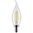 5.5 Watt CA10 LED Bulb - Clear - Candelabra base - 90 CRI - 2700K - 120 Volt (5 Pack)