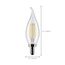 5.5 Watt CA10 LED Bulb - Clear - Candelabra base - 90 CRI - 4000K - 120 Volt (5 Pack)