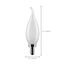 5.5 Watt CA10 LED Bulb - Frost - Candelabra base - 90 CRI - 3000K - 120 Volt (5 Pack)