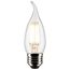 4 Watt CA10 LED Bulb - Clear - Medium base - 90 CRI - 3000K - 120 Volt (6 Pack)
