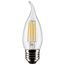 5.5 Watt CA10 LED Bulb - Clear - Medium base - 90 CRI - 2700K - 120 Volt (5 Pack)