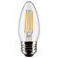 4 Watt B11 LED Bulb - Clear - Medium base - 90 CRI - 3000K - 120 Volt (9 Pack)