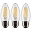 4 Watt B11 LED Bulb - Clear - Medium base - 90 CRI - 3000K - 120 Volt (9 Pack)