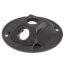 4-1/8" Dia. 1/2" Hub, 3 Hole Round Lamp Holder Cover (Bronze)
