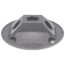 4-1/8" Dia. 1/2" Hub, 3 Hole Round Lamp Holder Cover (Silver)