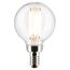 4 Watt G16.5 LED Bulb - Clear - Candelabra Base - 2700K - 350 Lumens - 120 Volt (10 Pack)