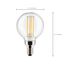5.5 Watt G16.5 LED Bulb - Clear - Candelabra Base - 2700K - 500 Lumens - 120 Volt (10 Pack)