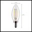 3 Watt B11 LED Bulb - Clear - Candelabra Base - 2700K - 200 Lumens - 120 Volt (10 Pack)