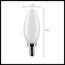 3 Watt B11 LED Bulb - Frosted - Candelabra Base - 2700K - 200 Lumens - 120 Volt (10 Pack)