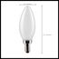 5.5 Watt B11 LED Bulb - Frosted - Candelabra Base - 5000K - 500 Lumens - 120 Volt (10 Pack)