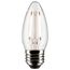 3 Watt B11 LED Bulb - Clear - Medium Base - 2700K - 250 Lumens - 120 Volt (10 Pack)