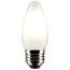 4 Watt B11 LED Bulb - Frosted - Medium Base - 2700K - 350 Lumens - 120 Volt (10 Pack)