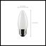 4 Watt B11 LED Bulb - Frosted - Medium Base - 2700K - 350 Lumens - 120 Volt (10 Pack)