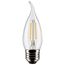 3 Watt CA10 LED Bulb - Clear - Medium Base - 2700K - 250 Lumens - 120 Volt (10 Pack)