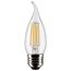 4 Watt CA10 LED Bulb - Clear - Medium Base - 5000K - 120 Volt (10 Pack)