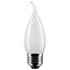 5.5 Watt CA10 LED Bulb - Frost Finish - Medium Base - 5000K - 120 Volt (10 Pack)