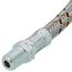 1/4" NPT (MxM) Flexible Oil Line, Braided Steel Covering (24" Length)